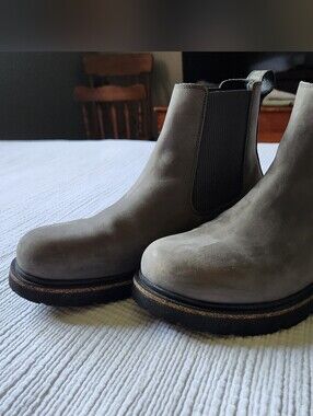 Birkenstock Highland Gray Suede Chelsea Boots